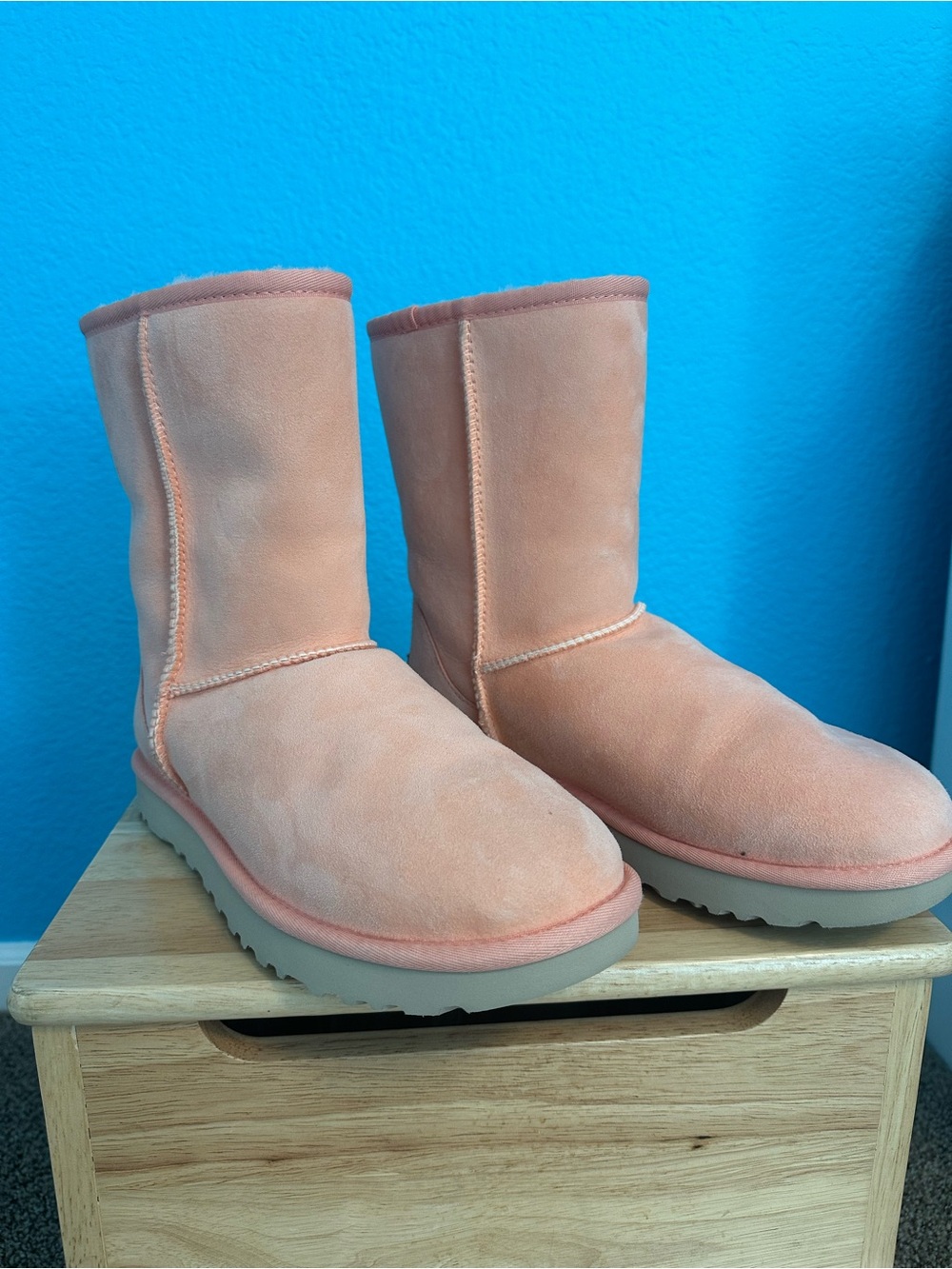 Women's Peach Suede UGG Boots